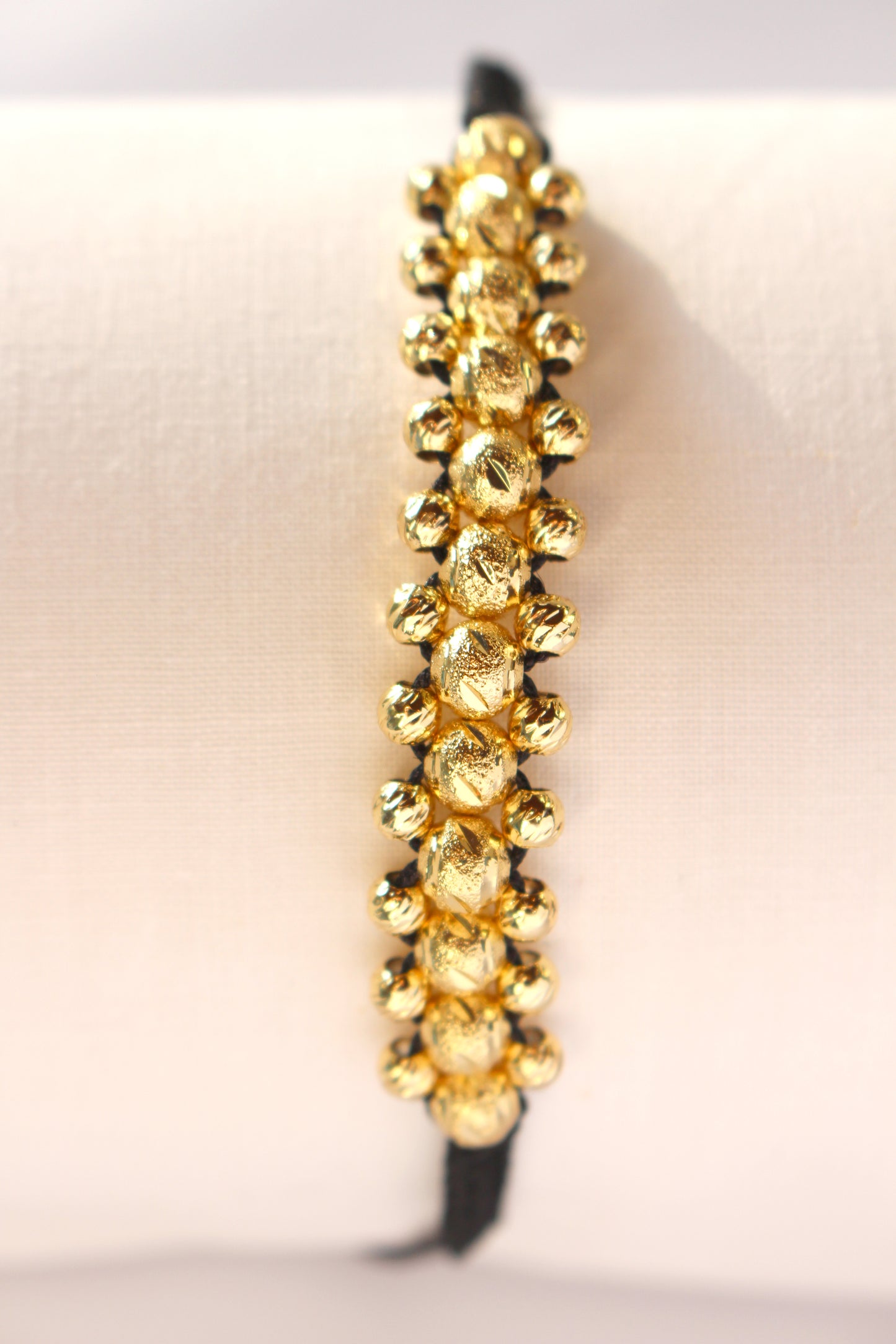 Pulsera tejida Italia doble 36 balines