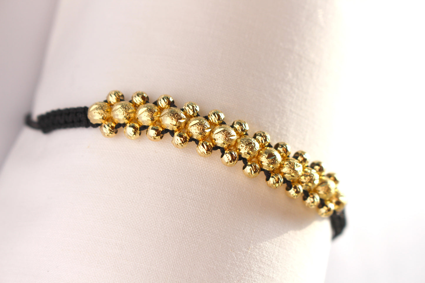 Pulsera tejida Italia doble 36 balines