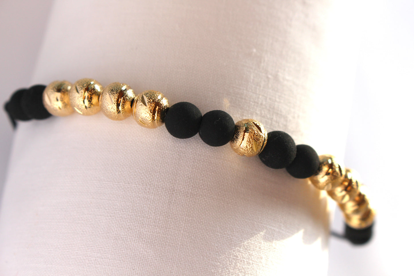 Pulsera Tejida Diamantada 9 balines