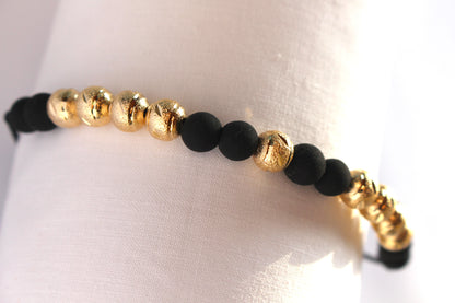 Pulsera Tejida Diamantada 9 balines