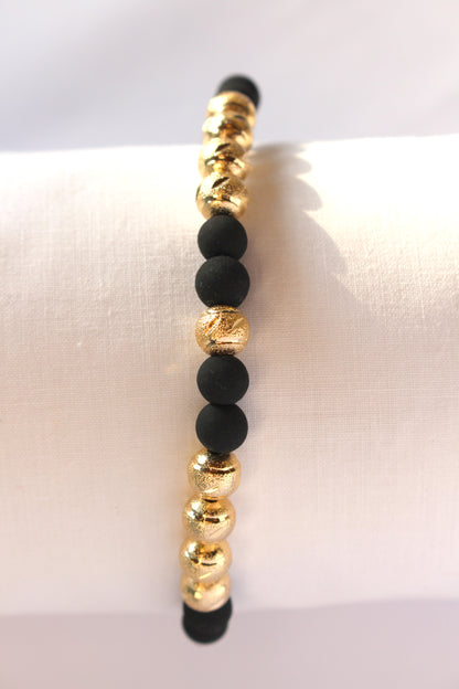 Pulsera Tejida Diamantada 9 balines