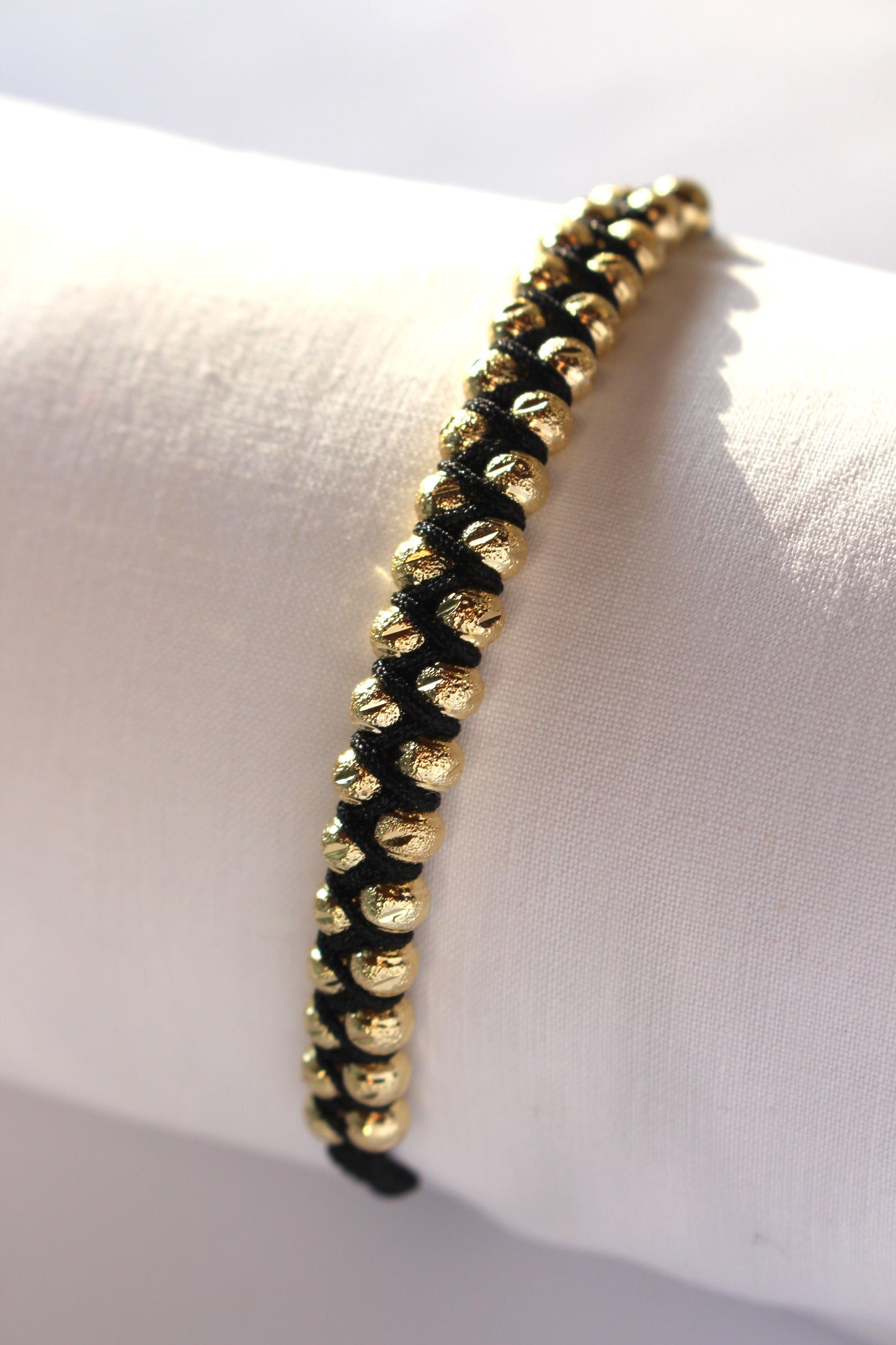 Pulsera Tejida Diamantada 16 balines