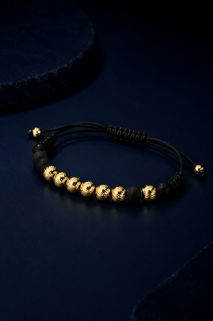 Pulsera Tejida Diamantada 9 balines
