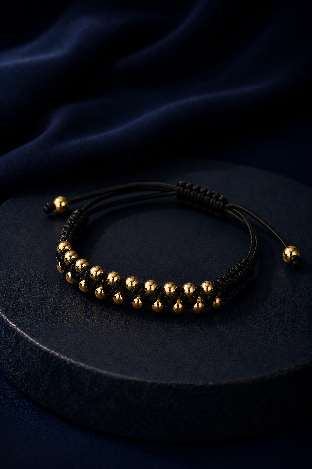 Pulsera Tejida Diamantada 16 balines