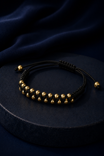 Pulsera Tejida Diamantada 16 balines