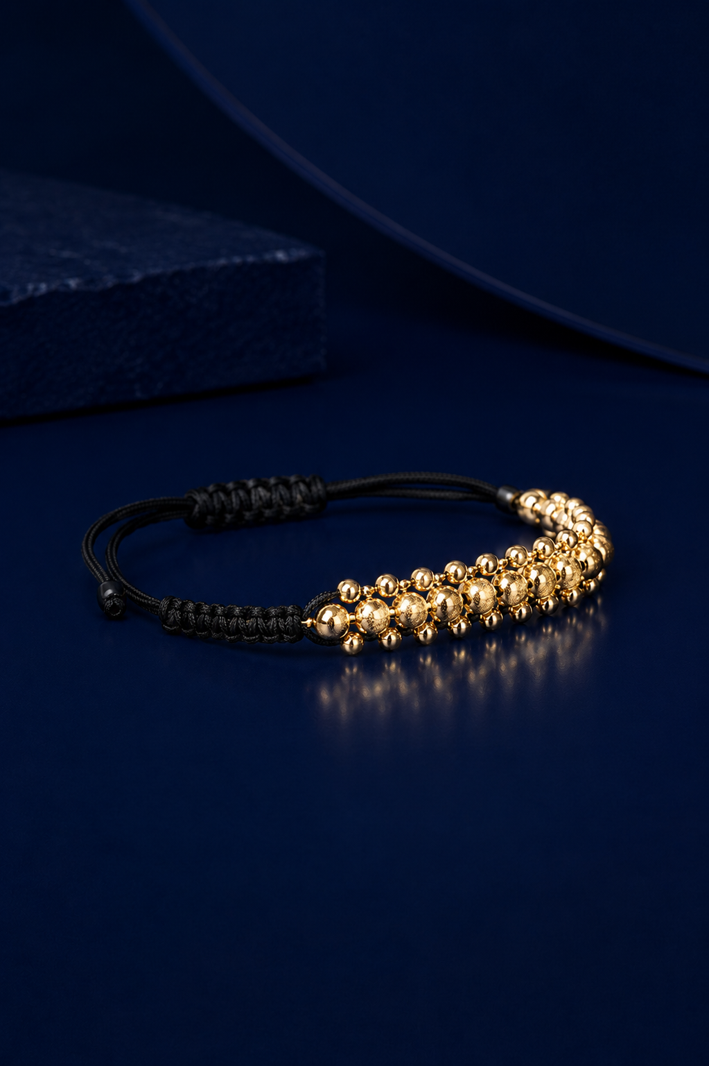 Pulsera tejida Italia doble 36 balines